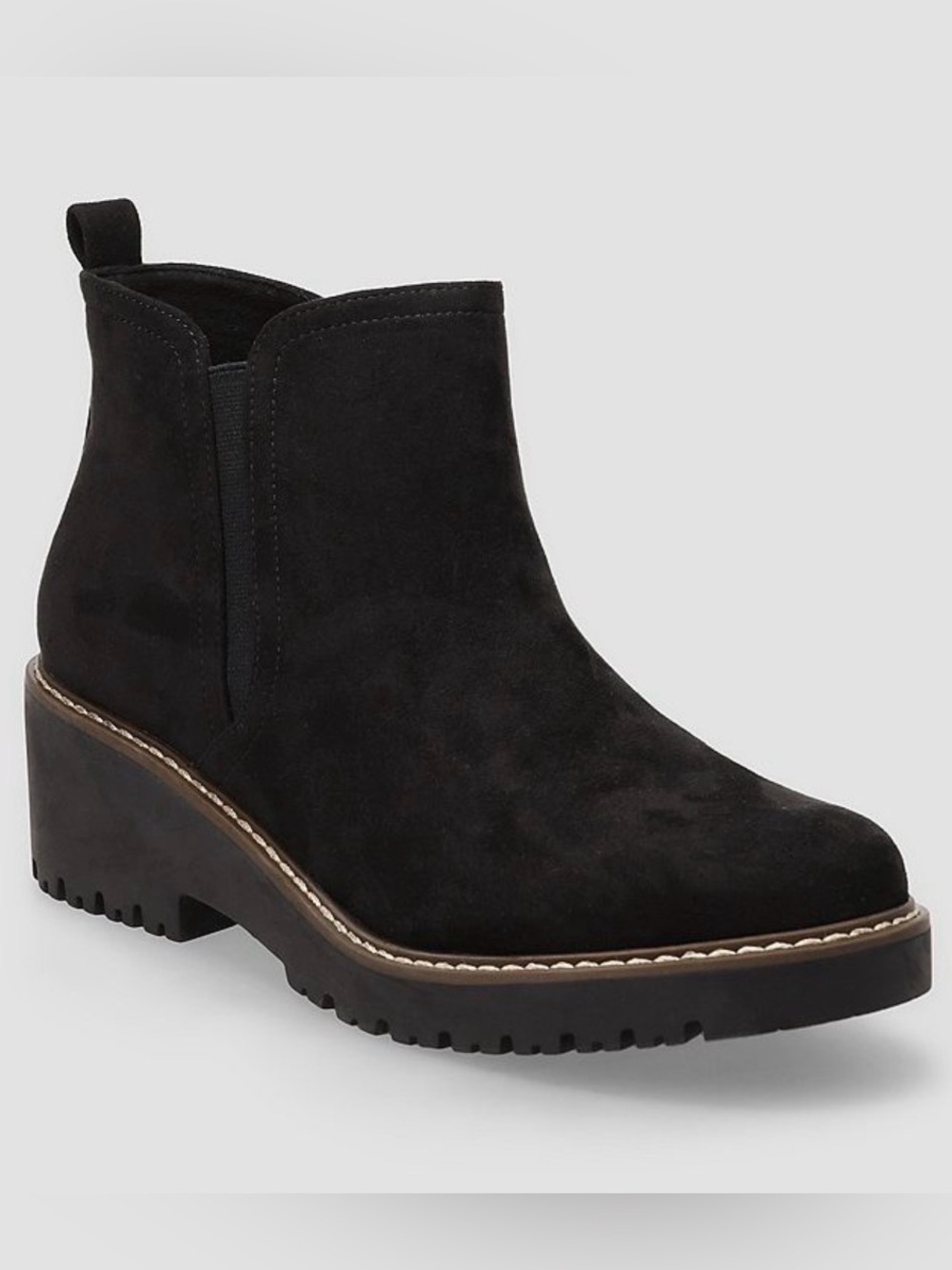 Sonoma Black Suede Ankle Boot
